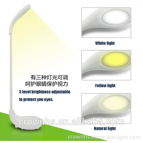 2016 Latest Abs Plastic modern table led lamp Dimmable cordless rechargeable led lamp